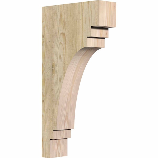 Ekena Millwork Pescadero Rough Sawn Corbel, Douglas Fir, 4"W x 12"D x 24"H COR04X12X24PEC00RDF - main